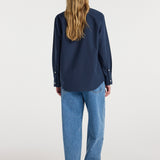 ROHE - Classic fit shirt | navy