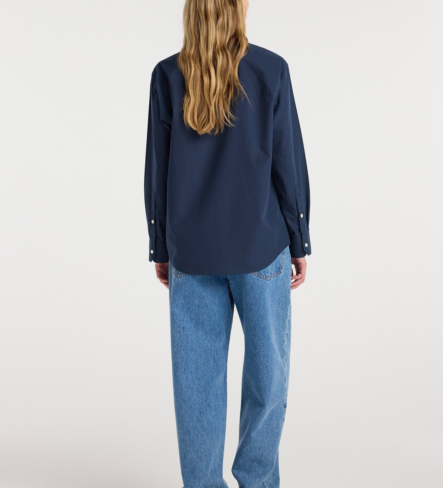ROHE - Classic fit shirt | navy