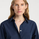 ROHE - Classic fit shirt | navy