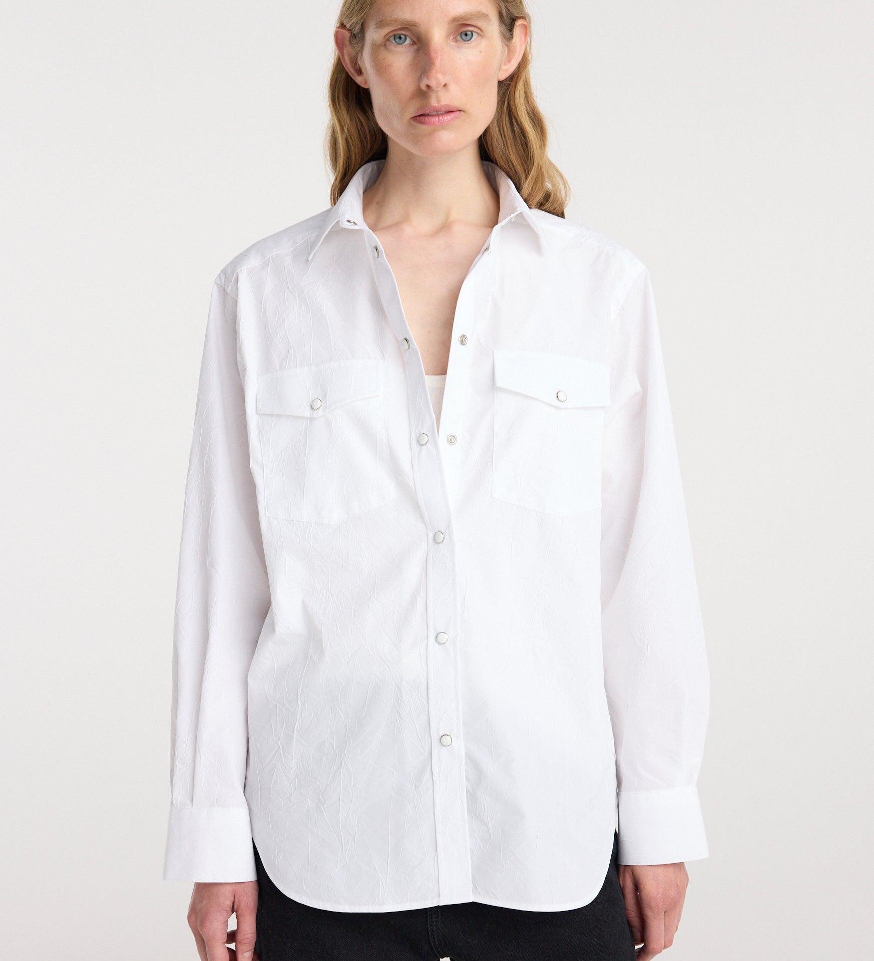 ROHE - Western shirt | optic white