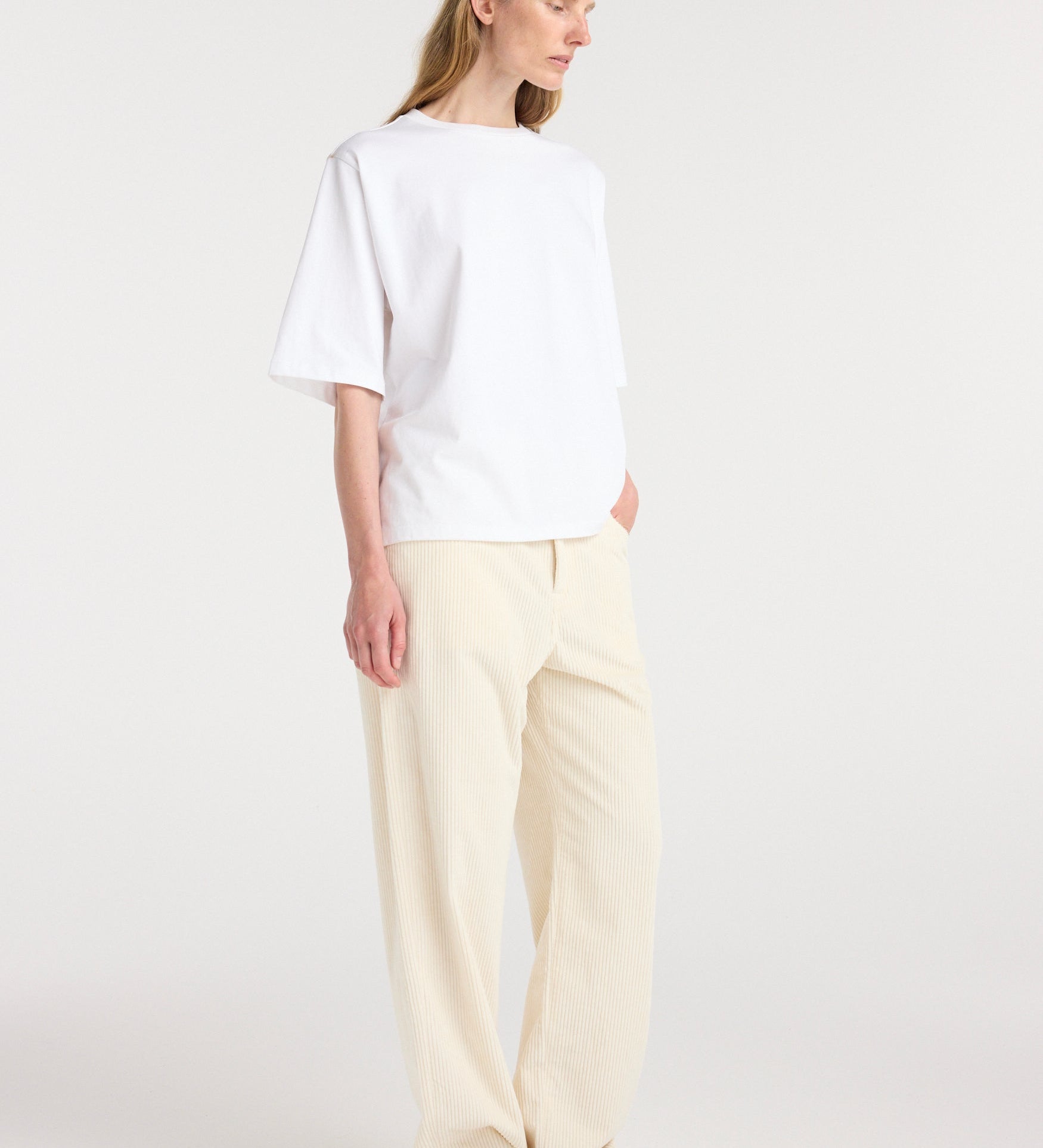 ROHE - Oversized cotton t - shirt | optic white
