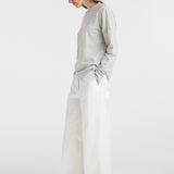 ROHE - Japanese mouliné jersey long sleeve | grey mouliné