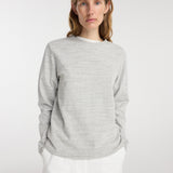 ROHE - Japanese mouliné jersey long sleeve | grey mouliné