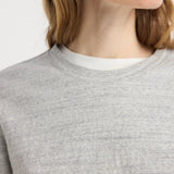 ROHE - Japanese mouliné jersey long sleeve | grey mouliné