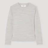 ROHE - Japanese mouliné jersey long sleeve | grey mouliné