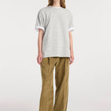 ROHE - Japanese mouliné jersey t - shirt | grey mouliné