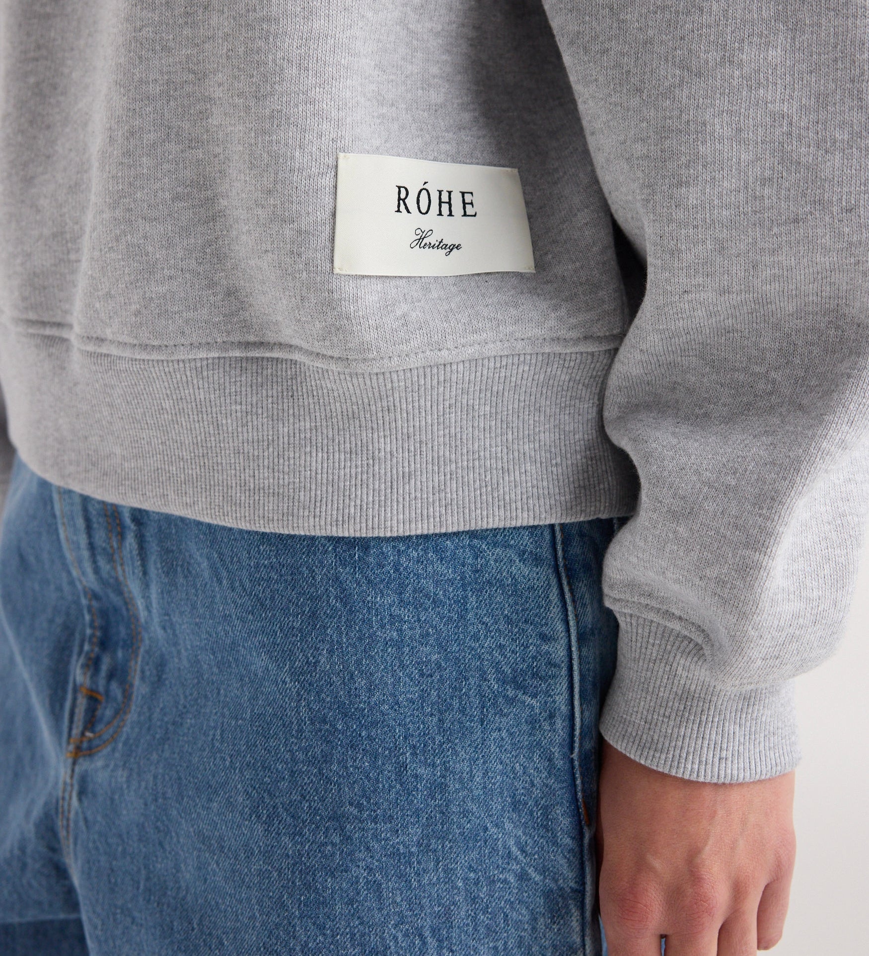 ROHE - Sweatshirt | mid grey melange