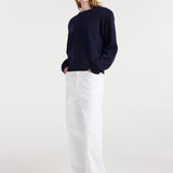 ROHE - Statement shoulder crewneck | navy