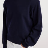 ROHE - Statement shoulder crewneck | navy
