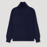 ROHE - Sculptural compact turtleneck | navy
