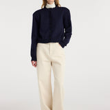 ROHE - Statement shoulder cardigan | navy