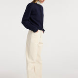 ROHE - Statement shoulder cardigan | navy