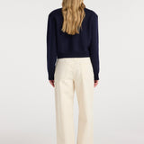 ROHE - Statement shoulder cardigan | navy