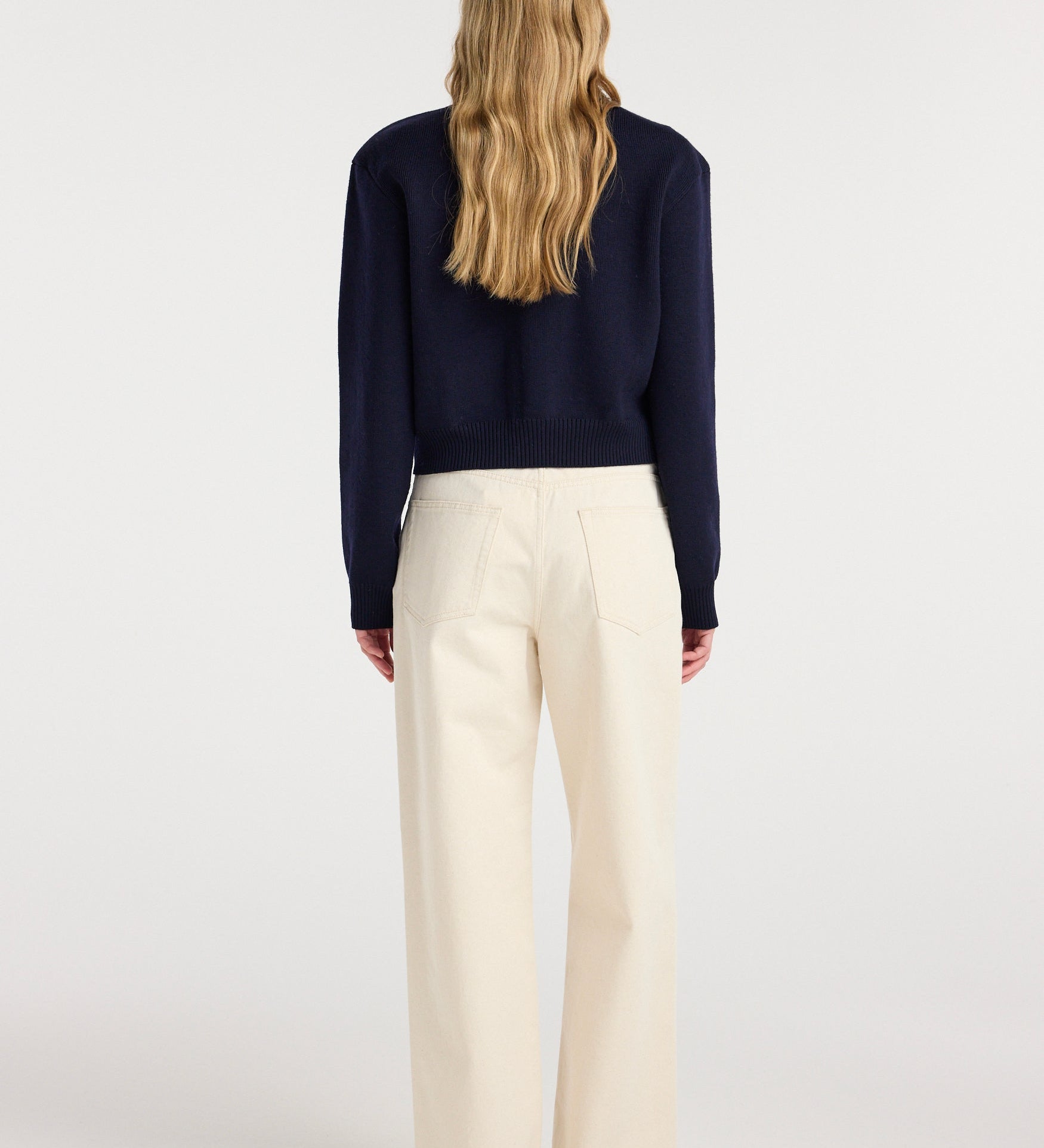 ROHE - Statement shoulder cardigan | navy