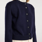 ROHE - Statement shoulder cardigan | navy