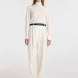 ROHE - Fine - knit wool cashmere turtleneck | off white