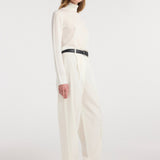 ROHE - Fine - knit wool cashmere turtleneck | off white