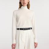 ROHE - Fine - knit wool cashmere turtleneck | off white