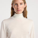 ROHE - Fine - knit wool cashmere turtleneck | off white