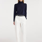 ROHE - Fine - knit wool cashmere turtleneck | navy