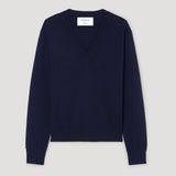 ROHE - Double v - neck jumper | navy