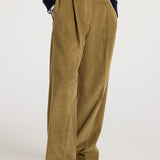 ROHE - Ted - Lower waist corduroy trousers | beige