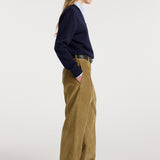 ROHE - Ted - Lower waist corduroy trousers | beige