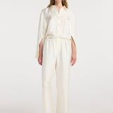 ROHE - Silk relaxed trousers | cream