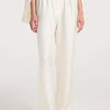 ROHE - Silk relaxed trousers | cream