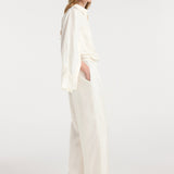 ROHE - Silk relaxed trousers | cream