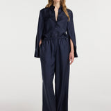 ROHE - Silk relaxed trousers | night