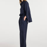 ROHE - Silk relaxed trousers | night