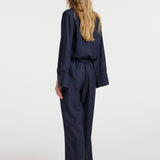 ROHE - Silk relaxed trousers | night