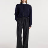 ROHE - Relaxed fit trousers | anthracite melange