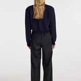 ROHE - Relaxed fit trousers | anthracite melange