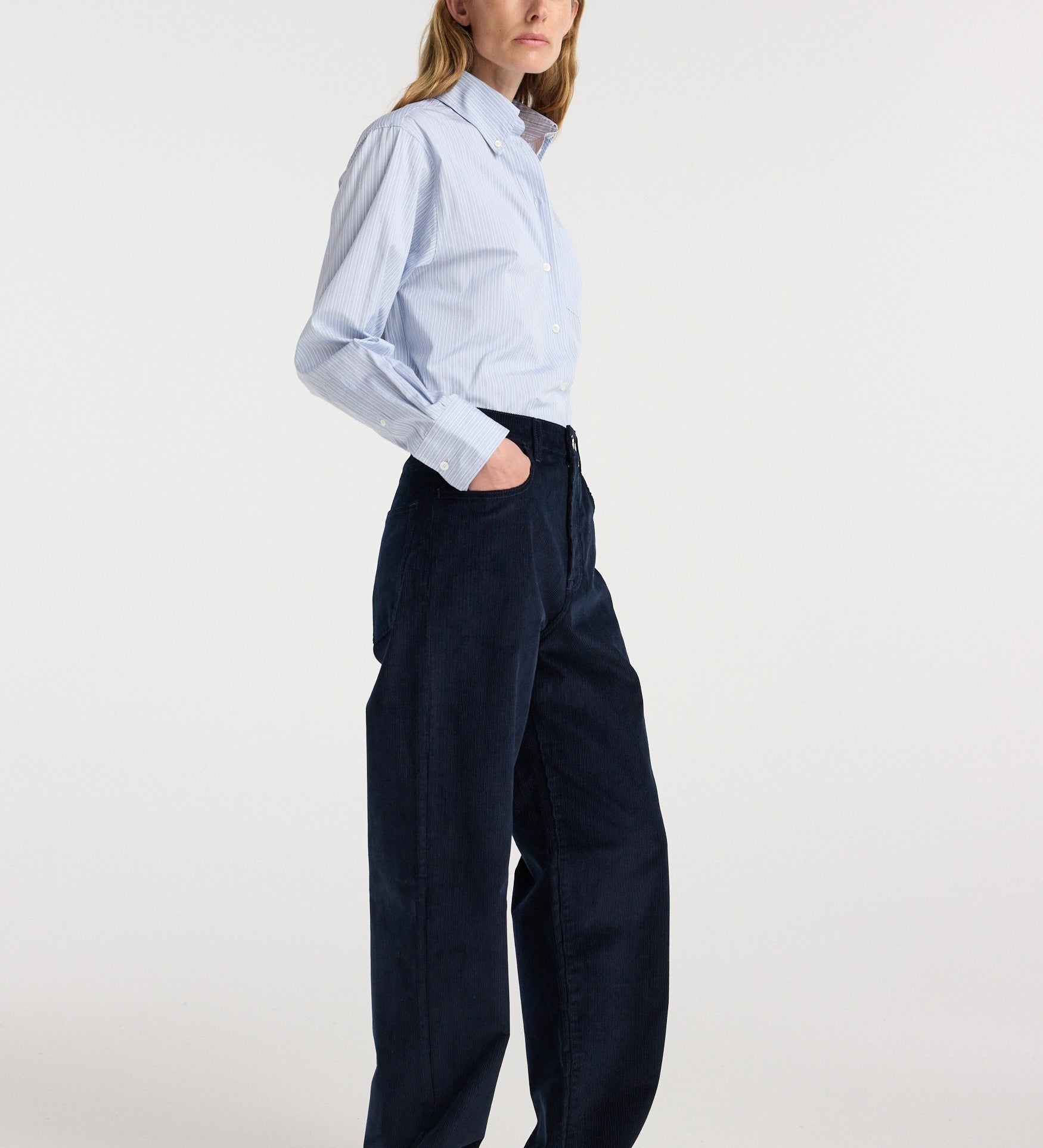 ROHE - Bruun - Signature baggy corduroy | night