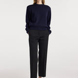 ROHE - Mies - Cigarette leg tailored trousers | black