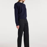 ROHE - Mies - Cigarette leg tailored trousers | black
