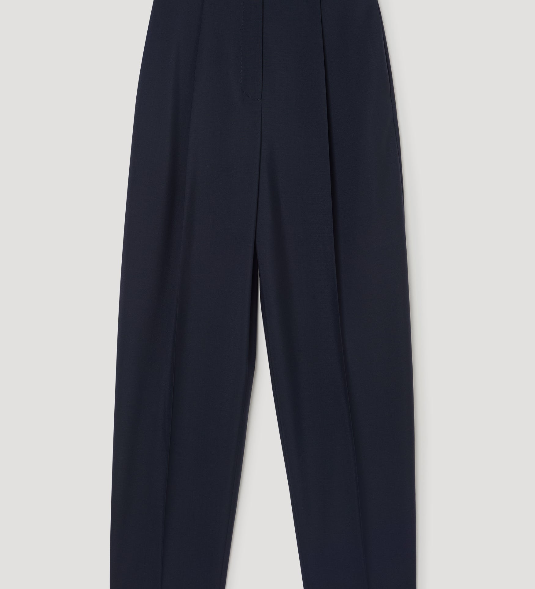 ROHE - Daria - Single pleat tapered trousers | navy