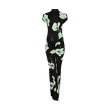 Alaïa - Long Draped Jersey Dress