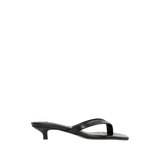 Tôteme - Leather Flip Flop Heeled Sandal