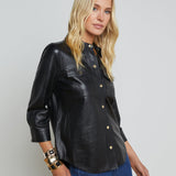L'AGENCE - Avina Leather Shirt