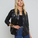 L'AGENCE - Avina Leather Shirt