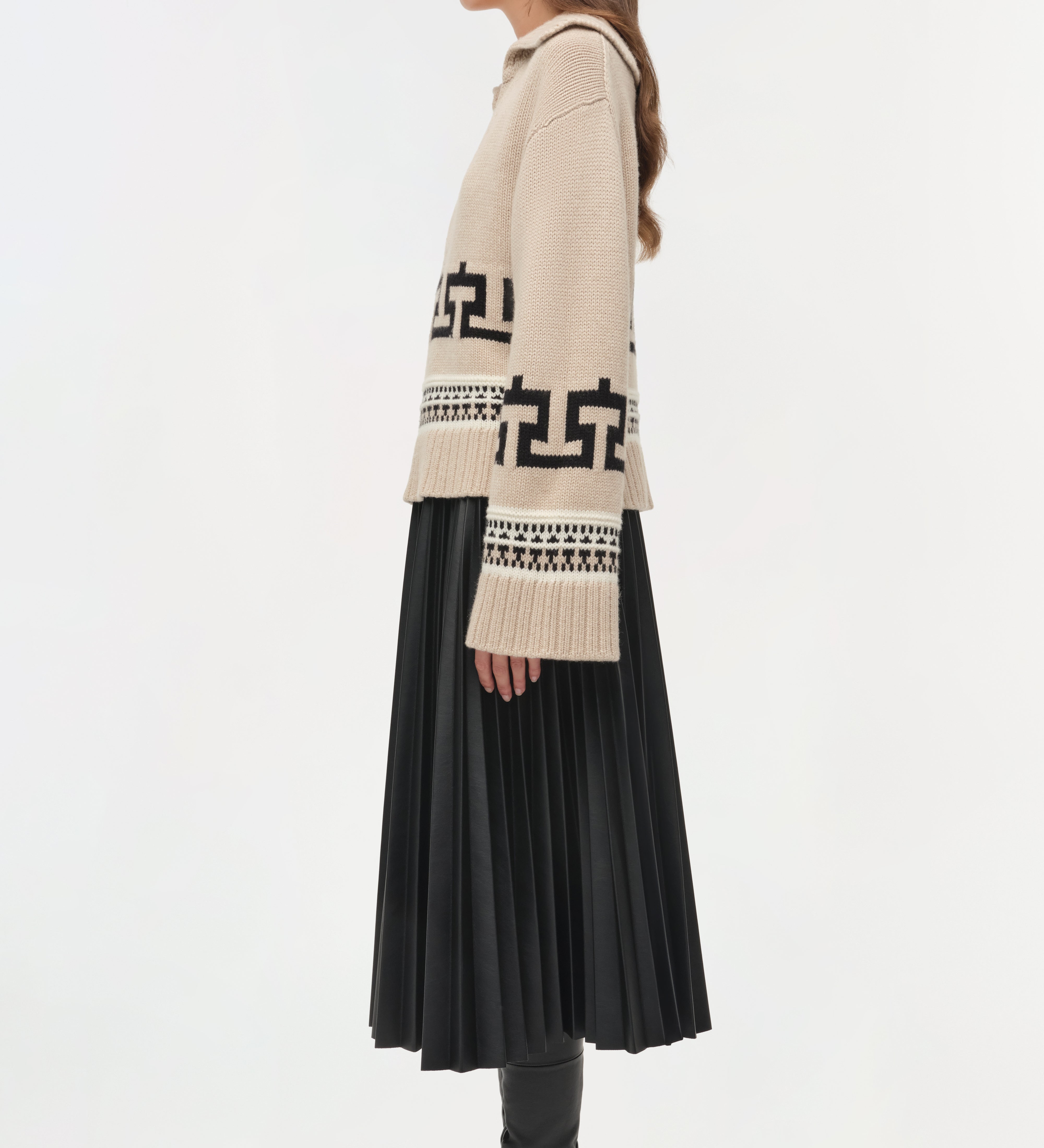 Simkhai - O'Reilly Western V - Neck Sweater