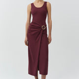 Simkhai - Genne Draped Knit Midi Dress
