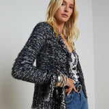 L'AGENCE - Azure Fringe Cardigan Blazer