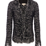 L'AGENCE - Azure Fringe Cardigan Blazer