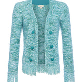 L'AGENCE - Azure Fringe Cardigan Blazer
