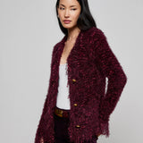 L'AGENCE - Azure Fringe Cardigan Blazer