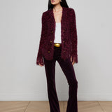 L'AGENCE - Azure Fringe Cardigan Blazer